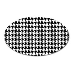 Houndstooth Oval Magnet by nateshop