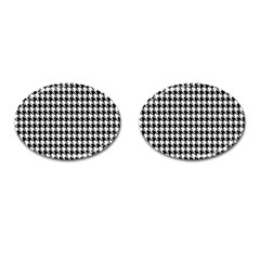 Houndstooth Cufflinks (oval) by nateshop