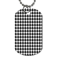 Houndstooth Dog Tag (two Sides) by nateshop