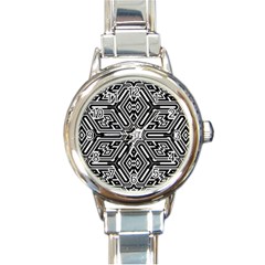 Grid Round Italian Charm Watch