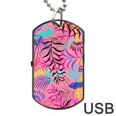 Illustration Dog Tag Usb Flash (one Side)