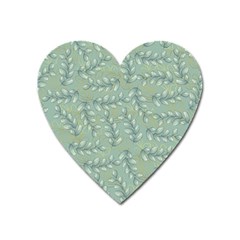 Leaves-pattern Heart Magnet by nateshop