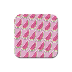 Melons Rubber Square Coaster (4 pack)