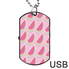 Melons Dog Tag Usb Flash (one Side)