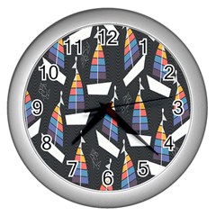 Non-seamless Wall Clock (Silver)