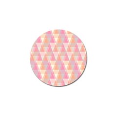 Pattern Triangle Pink Golf Ball Marker