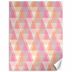 Pattern Triangle Pink Canvas 18  x 24 