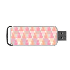 Pattern Triangle Pink Portable USB Flash (Two Sides)