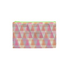 Pattern Triangle Pink Cosmetic Bag (XS)