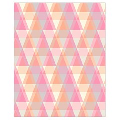 Pattern Triangle Pink Drawstring Bag (Small)