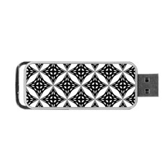 Pattern-black Portable Usb Flash (two Sides)