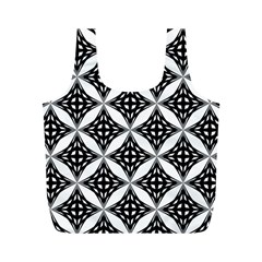 Pattern-black Full Print Recycle Bag (M)