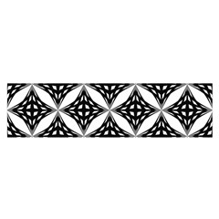 Pattern-black Oblong Satin Scarf (16  X 60 ) by nateshop