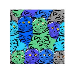 Pattern-cat Square Satin Scarf (30  X 30 ) by nateshop