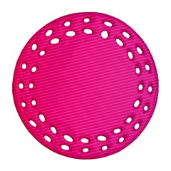 Pattern-pink Ornament (Round Filigree)