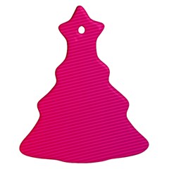 Pattern-pink Christmas Tree Ornament (two Sides) by nateshop
