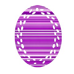 Pattern-purple Lines Ornament (oval Filigree) by nateshop