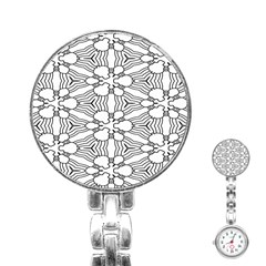 Pattern-white Stainless Steel Nurses Watch by nateshop