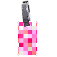Pink Box Luggage Tag (one Side) by nateshop