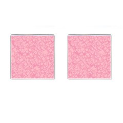 Pink Cufflinks (square)