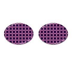 Seamless-box Puple Cufflinks (oval) by nateshop