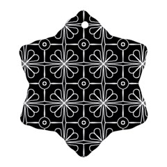 Seamless-pattern Black Ornament (snowflake) by nateshop