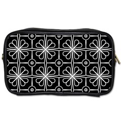 Seamless-pattern Black Toiletries Bag (two Sides)