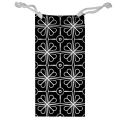 Seamless-pattern Black Jewelry Bag