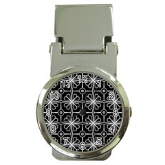 Seamless-pattern Black Money Clip Watches by nateshop