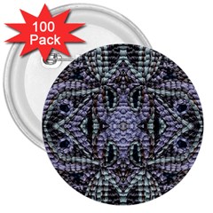 Abstract kaleido 3  Buttons (100 pack) 