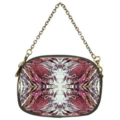 Pink On Gold Symmetry Chain Purse (one Side) by kaleidomarblingart