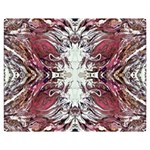 Pink on gold symmetry Double Sided Flano Blanket (Medium)  60 x50  Blanket Front