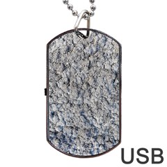Cracked Texture Print Dog Tag Usb Flash (one Side) by dflcprintsclothing