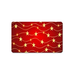 Background Christmas Decoration Holiday Xmas Shiny Magnet (name Card) by artworkshop