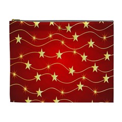 Background Christmas Decoration Holiday Xmas Shiny Cosmetic Bag (xl) by artworkshop