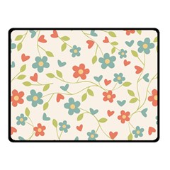  Background Colorful Floral Flowers Double Sided Fleece Blanket (small)  by artworkshop