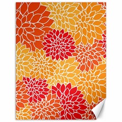 Background Colorful Floral Canvas 12  X 16  by artworkshop