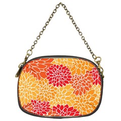 Background Colorful Floral Chain Purse (one Side) by artworkshop