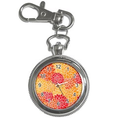 Background Colorful Floral Key Chain Watches