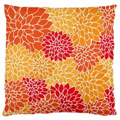 Background Colorful Floral Large Flano Cushion Case (two Sides) by artworkshop