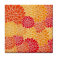 Background Colorful Floral Face Towel by artworkshop