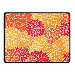 Background Colorful Floral Double Sided Fleece Blanket (small)  by artworkshop