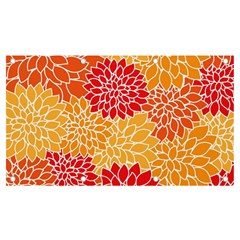 Background Colorful Floral Banner And Sign 7  X 4  by artworkshop