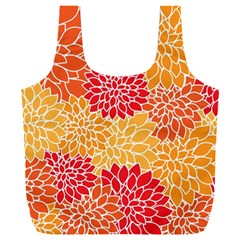 Background Colorful Floral Full Print Recycle Bag (xxl) by artworkshop