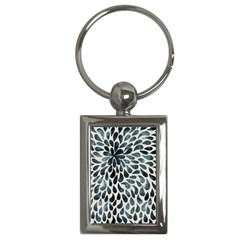 Abstract Flower Petals Key Chain (rectangle) by artworkshop