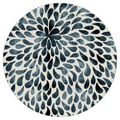 Abstract Flower Petals Round Trivet by artworkshop