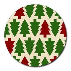  Christmas Trees Holiday Round Mousepads
