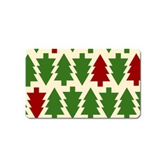  Christmas Trees Holiday Magnet (name Card)