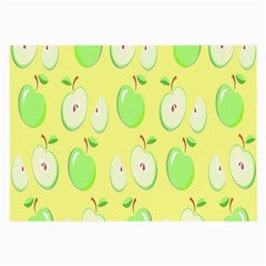 Apple Pattern Green Yellow Large Glasses Cloth by artworkshop