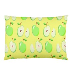 Apple Pattern Green Yellow Pillow Case (two Sides) by artworkshop